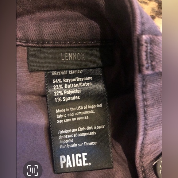 PAIGE. Denim. Size 32 Jeans. Slim Fit. - Picture 4 of 4